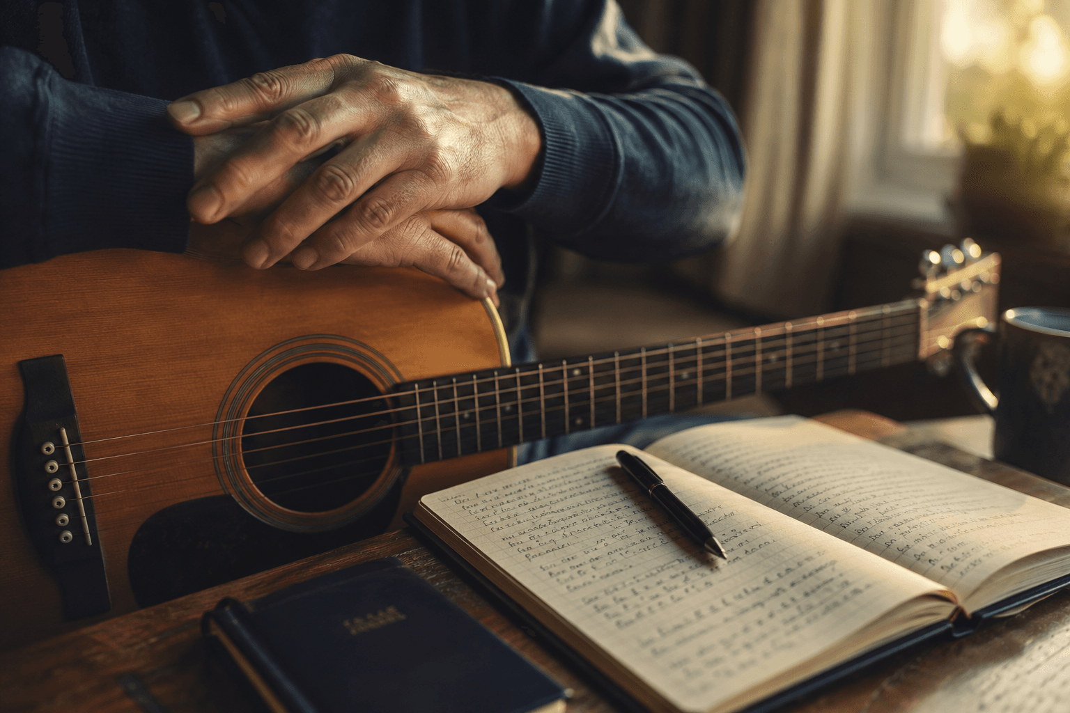 Rutger schrijft een songtekst voor een persoonlijk lied op maat